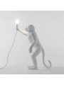 Lampa stołowa Monkey standing biała Seletti