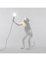 Lampa stołowa Monkey standing biała Seletti