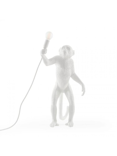 Lampa stołowa Monkey standing biała Seletti