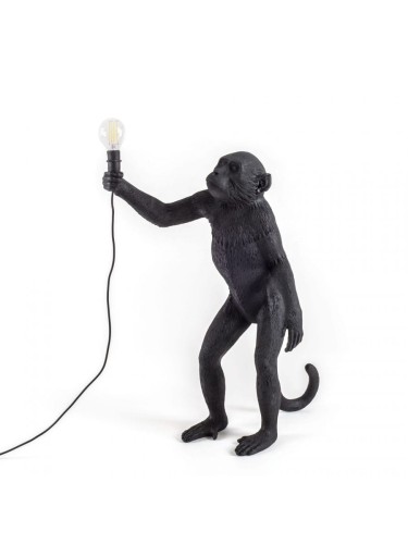 Lampa stołowa Monkey standing czarna Seletti