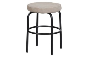 Stołek Tris piaskowy skórzane siedzisko 