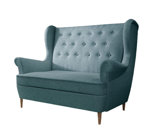 Sofa Glamour pikowana dwuosobowa Aros