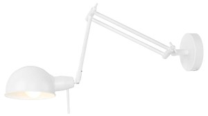 BIAŁA LAMPA ŚCIENNA GLASGOW Romi
