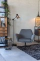 Czarna lampa podłogowa Focus - White Label Living 