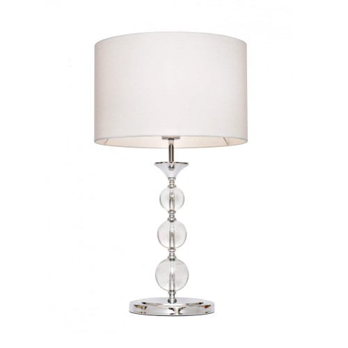 Lampa stołowa REA biały chrom