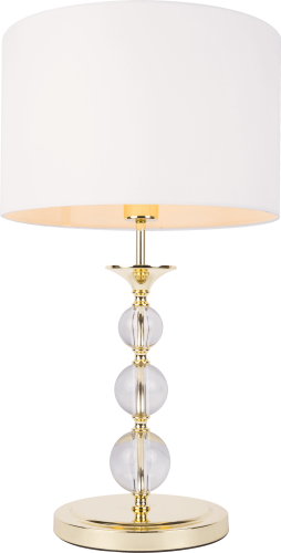 Lampa stołowa REA biało złota