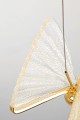 Lampa wisząca Butterfly Disc 5 złota