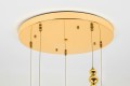 Lampa wisząca Butterfly Disc 5 złota
