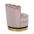 Fotel obrotowy Mila Pink Velvet RICHMOND
