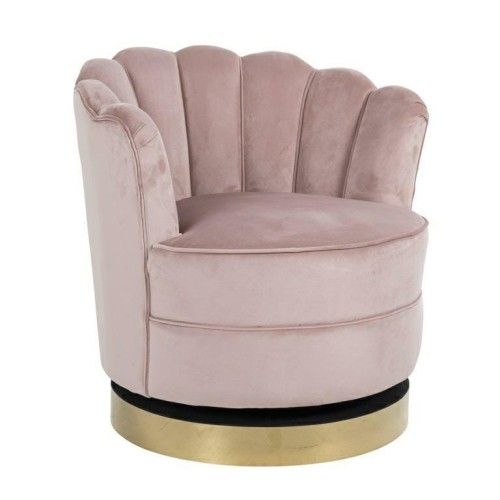 Fotel obrotowy Mila Pink Velvet RICHMOND