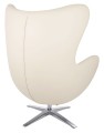 Fotel EGG SZEROKI eko skóra beżowy