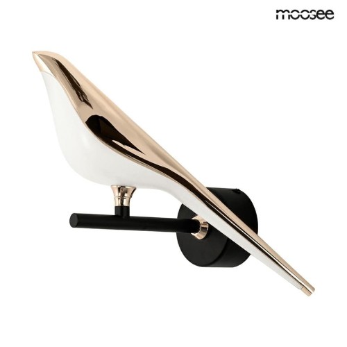 Lampa ścienna BIRD złota MOOSEE
