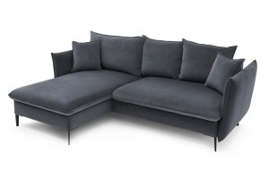 Klasyczny szary narożnik z funkcją spania