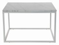 Stolik kawowy Accent blat biały marmur 75x75