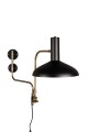 Lampa ścienna Devi czarna