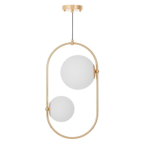 PODWÓJNA NOWOCZESNA LAMPA WISZĄCA ZŁOTA PANARI