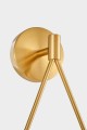 LAMPA ŚCIENNA KINKIET ZŁOTY FORNERI D15