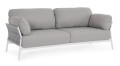 Nowoczesna 2-osobowa szara sofa ogrodowa Pardis 