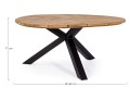 Okrągły stół jadalniany ogrodowy Brandon Ø 160