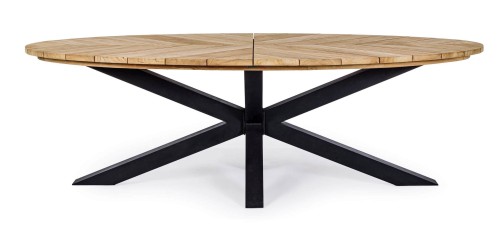 Owalny stół jadalniany ogrodowy Brandon 240 x 110