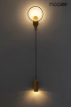 Złota lampa ścienna COMO MOOSEE