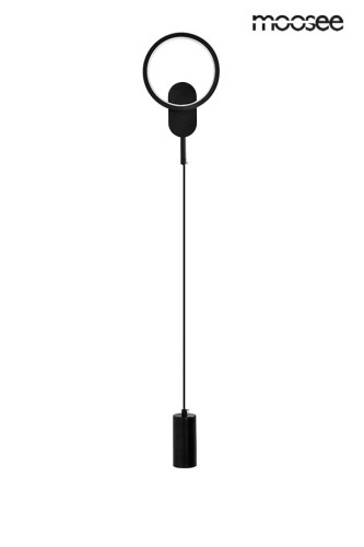 Czarna lampa ścienna COMO MOOSEE