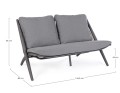 Funkcjonalna sofa ogrodowa 2 osobowa Aloha