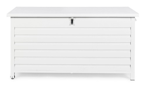 Duża biała skrzynia do przechowywania ogrodowa Atlantic