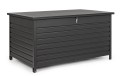 Duża czarna skrzynia do przechowywania ogrodowa Atlantic