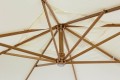 Parasol ogrodowy z elementem drewnianym Boho Bali 3x3