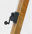 Parasol ogrodowy z elementem drewnianym Boho Bali 3x3