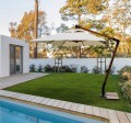 Parasol ogrodowy z elementem drewnianym Boho Bali 3x3