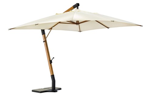 Parasol ogrodowy z elementem drewnianym Boho Bali 3x3