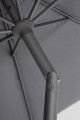 Prosty okrągły parasol ogrodowy Rio szary