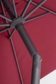 Prosty okrągły parasol ogrodowy Rio burgundowy