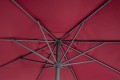 Prosty okrągły parasol ogrodowy Rio burgundowy