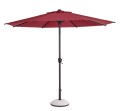 Prosty okrągły parasol ogrodowy Rio burgundowy