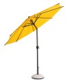 Prosty okrągły parasol ogrodowy Rio żółty