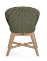 Jadalniane krzesło ogrodowe Coachella ciemno zielone