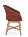Jadalniane krzesło ogrodowe Coachella bordowe