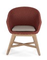 Jadalniane krzesło ogrodowe Coachella bordowe
