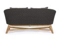 2 osobowa antracytowa sofa ogrodowa Coachella