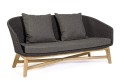 2 osobowa antracytowa sofa ogrodowa Coachella