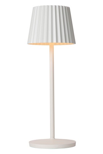 Lampa ogrodowa stołowa Justine biała
