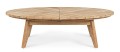 Owalny drewniany ogrodowy stolik kawowy Coachella