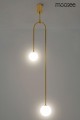 Lampa wisząca Low złota Moosee