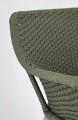 Komfortowe jadalniane krzesło ogrodowe ciemno zielone Allison