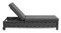 Antracytowy leżak ogrodowy sunbed Otavio