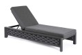 Antracytowy leżak ogrodowy sunbed Otavio