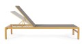 Nowoczesny leżak ogrodowy sunbed Konnor żółty